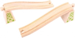 Op- en afritten met pilaren 2 stuks Bigjigs Rail