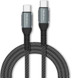 USB‑C-kabel 100W met snelladen en gegevensoverdracht, nylon gevlochten, 1 m