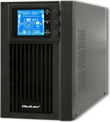 Noodstroomvoorziening UPS Qoltec, online, zuivere sinusgolf, 1KVA, 800W, LCD, USB
