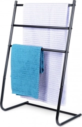 Vrijstaande metalen zwarte handdoekhouder Vilde