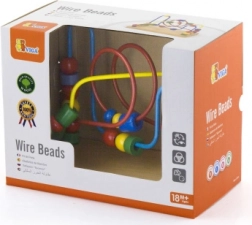 Houten kralenlabyrint voor kinderen