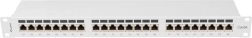 Patchpaneel 24 poorten Cat 6A 1U grijs