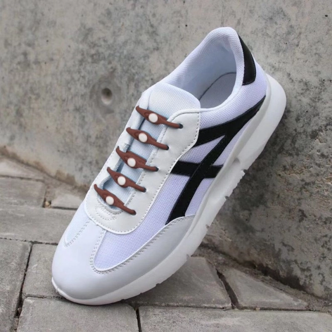 Siliconen veters 14 stuks - bruin