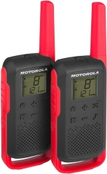 Motorola Talkabout T62 PMR446 walkie-talkies, rood-zwart