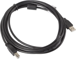 USB 2.0-kabel AM-BM 3M Lanberg zwart