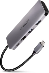 axagon hmc-5 usb-c hub 5-in-1 met hdmi 4k, 2x usb-a, sd/microsd-kaartlezer en pd 100 w