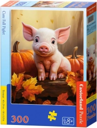Puzzel 300 stukjes schattig herfstbiggetje – Schattig herfstbiggetje