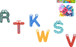 Houten magnetisch alfabet