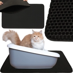 waterdichte dubbellaagse mat voor kattenbak 40 × 60 cm