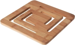 Bamboe onderzetter voor pannen 20 × 20 cm