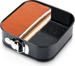 Granitische uitschuifbare vierkante bakvorm 20 × 20 × 6,8 cm