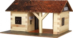 WERK WALACHIA houten lijmkit – treinstation 1:32