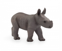 Neushoorn baby staande figuur