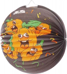 Ronde lampion 25 cm – pompoen