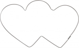 RVS dubbele hartjes-uitsteker 9 cm