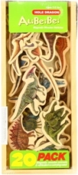 Houten magneten dinosaurussen 20 stuks