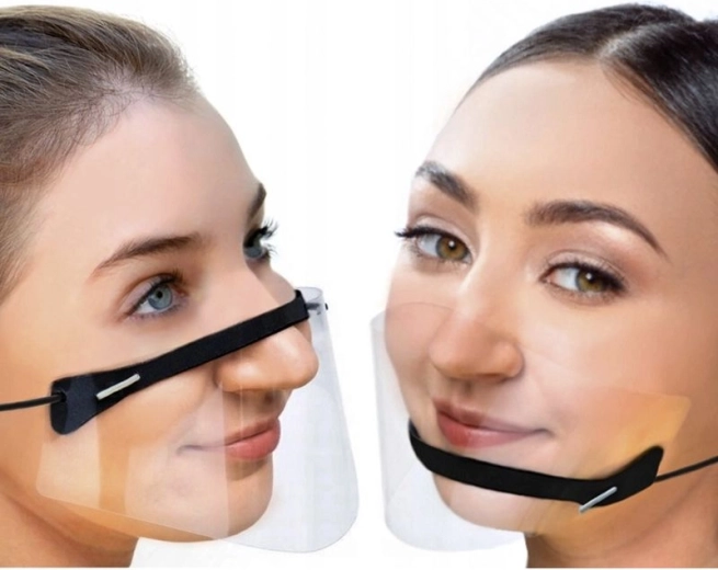 Mini-helm voor neus en mond - zwart