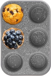 Granieten muffinvorm GRANDE, 6 stuks