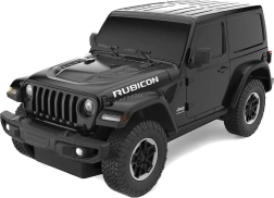 Jeep Wrangler JL op afstand bestuurbaar Rastar in schaal 1:24, zwart