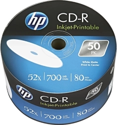HP CD‑R 700 MB 52x printable, spindle 50 st.