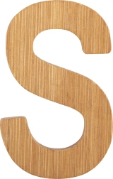 Bamboe letter S small foot