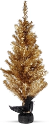Gouden tafelkerstboom 90 cm