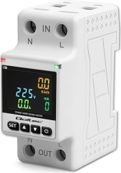 Enkelfasige slimme elektriciteitsmeter Wi‑Fi TUYA voor DIN‑rail 35 mm