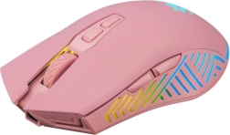 Draadloze gamingmuis Defender Pandora, 3200 DPI, 7 knoppen, roze