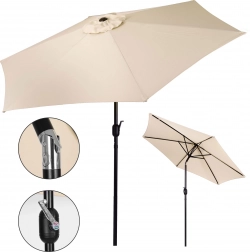 Tuinparasol kantelbaar met slinger 270 cm beige MultiGarden