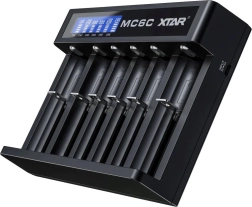 Li-ion-accu-oplader 18650 XTAR MC6C