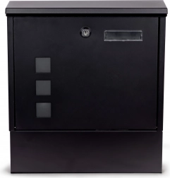 Stalen brievenbus ModernHome met krantenhouder en slot