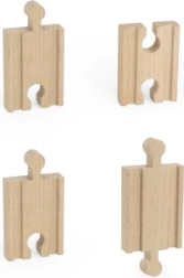 Houten kleine rechte rails 4 st