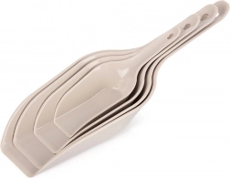 Set van 4 scheppen voor droge etenswaren