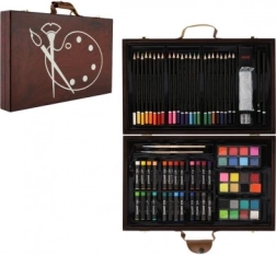 Creatieve set voor schilderen in houten doos