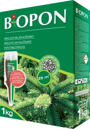 Gekorrelde meststof voor naaldbomen met magnesium 1 kg BOPON