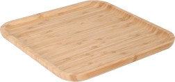 Bamboe serveerschaal van hout 30 × 30 cm