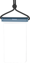 Waterdichte telefoonhoes Baseus AquaGlide met cilindrisch slot blauw