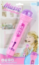 Roze microfoon op batterijen