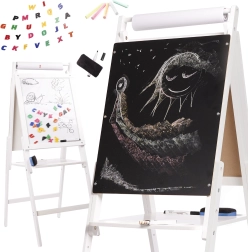 Grote dubbelzijdige magnetische krijtbord