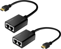 HDMI-extender 30 m, Full HD 1080p/60 Hz, 0,3 m