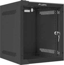 Wandmontage netwerk kast 10'' 6U 280×310 mm zwart LANBERG