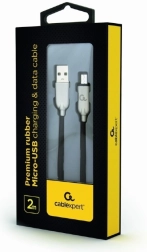 Micro-USB-kabel 2 m zwart