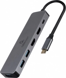 USB-C adapter USB-C hub PD HDMI x2 USB 3.0x3