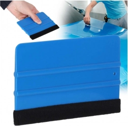 Kunststof rakel met vilt voor folietoepassing 12,5 × 8 cm