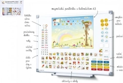 Magnetische kalender voor kinderen - Kleuterschool met 114 magneten