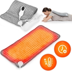 Elektrische verwarmingskussen 60 × 30 cm met afstandsbediening, 10 warmtestanden, 75 W MODERNHOME