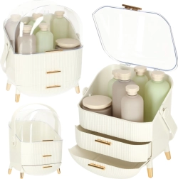 witte cosmetica-organizer met lades