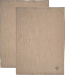 Katoenen keukendoeken bruin 70 × 50 cm, 2 stuks