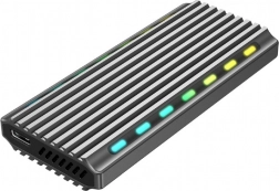 USB 3.1-behuizing voor M.2 NVMe-schijf met LED-verlichting