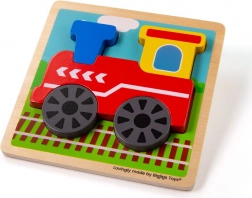 Inlegpuzzel trein van Bigjigs Toys